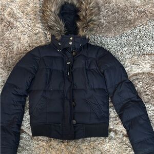 Abercrombie & Fitch Cream Sherpa Lining